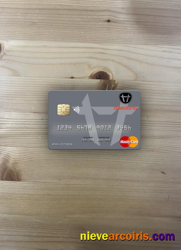 North Korea Daedong Credit Bank mastercard photolook